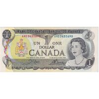 Canada 1973 1 Dollar Crow / Bouey Pick#85c Uncirculated