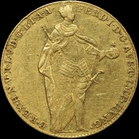 Hungary 1848 Gold Ducat KM#425 good VF