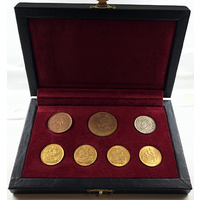 Perth Mint Pre-Decimal Type Set Collection in Leather Case