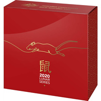 2020 Silver 5 Dollar Coin Lunar Rat Domed Coin