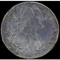 Mexico 1793 Silver 8 Reales ex Rapid shipwreck KM# 109 about VF