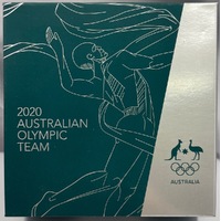2020 Silver 5 Dollar Domed Proof Coin Australian Olympic Team