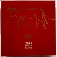 2021 5 Dollar Silver Domed Proof Coin Lunar Year of the Ox
