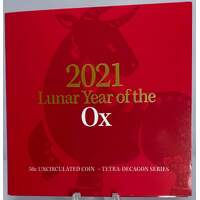 2021 50 Cent Tetradecagon Coin Lunar Year of the Ox