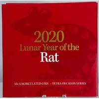 2020 50 Cent Tetradecagon Coin Lunar Year of the Rat