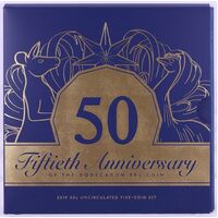 2019 50 Cent Uncirculated 5 Coin Set Fiftieth Anniversary of Dodecagon Coin