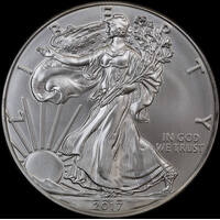 United States 2017 1oz Silver Eagle Unc