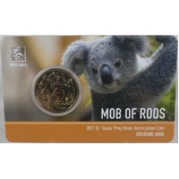 2021 1 Dollar Uncirculated Coin ANDA Brisbane Money Expo Koala Privy Mark