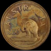 1936 Edward VIII Bronze Fantasy Crown by Lobel Choice Uncirculated