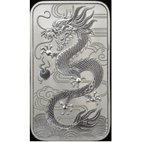 2018 Silver 1 Ounce Rectangular Bullion Coin Lunar Dragon