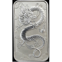 2019 Silver 1 Ounce Rectangular Bullion Coin Lunar Dragon