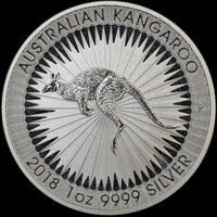 2018 Silver 1 oz Specimen Coin Red Kangaroo
