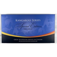 2009 Silver One Dollar Proof Coin Kangaroo Series - Great Australian Artists in Colour