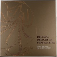 2018 Silver 2 Cent Proof Coin Decimal Designs in Perspective - Two Cent
