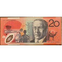 2008 $20 Note Stevens/Henry AA08 First Prefix R421bF Uncirculated