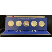 Franklin Mint 1978 Silver Jubilee Proof Crown Coin Set