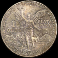 Mexico 1991 Silver 1oz Onza Uncirculated
