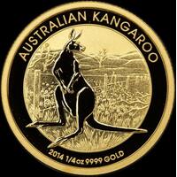 Australian 2014 Gold 1/4oz Specimen Coin Kangaroo