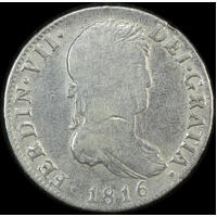 Spain 1816 Silver Four Reales KM# 476.2 Fine