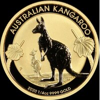 2020 Gold Quarter Ounce Specimen Coin Kangaroo