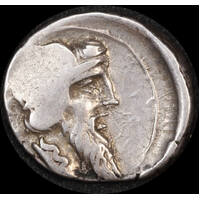 Ancient Rome (Imperial)  90 BC Q. Titius Silver Denarius Pegasus  RRC 341/1 Very Fine