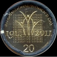 2011 Australian 20 Cent Mint Roll Women's Day
