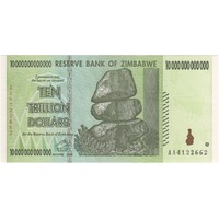 Zimbabwe 2008 10 Trillion Dollars P# 6 Uncirculated