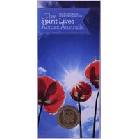 2016 1 Dollar Carded Coin Uncirculated Spirit Lives Across Australia