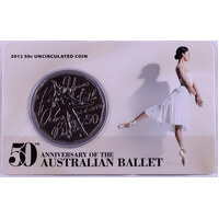 2012 50 Cent Uncirculated Coin Ballet 50th Anniversary