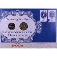 Australia 2 Coin PNC 2013 Centenary of the First Commonwealth Banknote