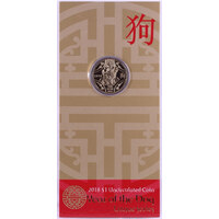 2018 1 Dollar Uncirculated Coin Lunar Year of the Dog