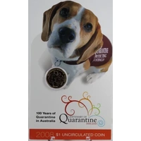 2008 1 Dollar Uncirculated Coin 100 Years of Quarantine