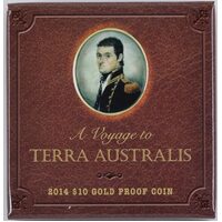 2014 Ten Dollar Proof Gold Coin Terra Australis