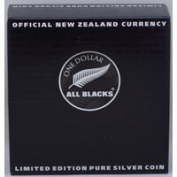 New Zealand 2011 Silver Proof 1 Dollar KM# 345 All Blacks
