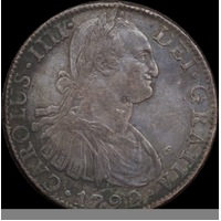 Mexico 1792 Silver 8 Reale KM# 109 good VF