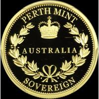 2017 Perth Mint Proof Gold Sovereign PCGS PR69DCAM