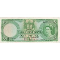 Fiji 1967 1 Pound P# 53i good EF