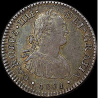Mexico 1801 Silver 1 Reale KM# 81 about EF