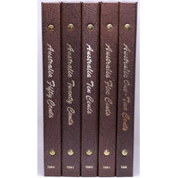 Complete Set of Australian Decimal Coins in Dansco Supreme Album 1966-1981 Unc