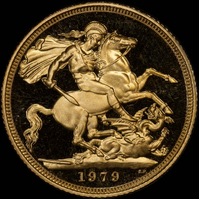 1979 Proof Gold Sovereign Elizabeth II In Presentation Case