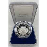 Cook Islands 1988 Silver 25 Dollar Proof Coin Centenary British Sovereignty