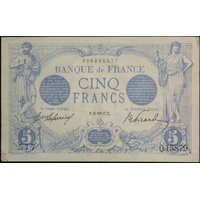France 1917 5 Francs P# 70 good VF