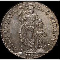 Netherlands (Utrecht) 1794 Silver Guilder KM#102.3 good EF