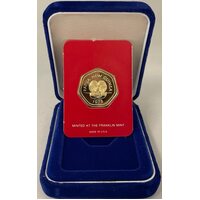 Papua New Guinea 1978 Gold Proof 100 Kina KM# 13 Butterfly