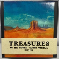 2015 Silver 1 Ounce Proof Coin Treasures of the World - North America Turquoise