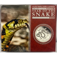 2013 Silver 1oz Proof Coin Lunar Snake