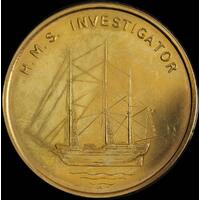 1974 Gold Medallion Matthew Flinders / HMS Investigator