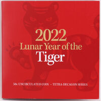 2022 50 Cent Tetradecagon Coin Lunar Year of the Tiger