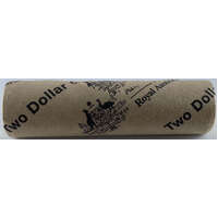 2015 Coloured 2 Dollar Coin Mint Roll Remembrance Heads / Tails