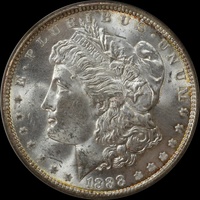 USA 1889 Silver Morgan Dollar PCGS MS63